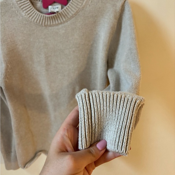 J. Crew beige scalloped sweater - Picture 5 of 5